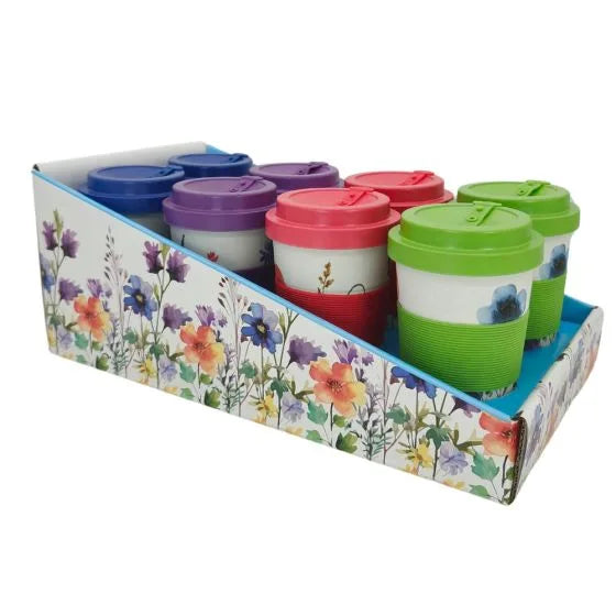 Bamboo Travel Mug Wild Flowers