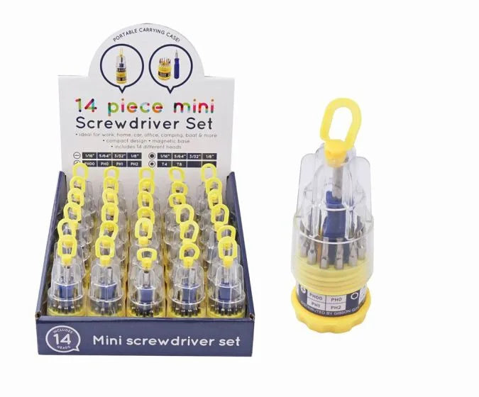 Mini Screwdriver 14pce Set