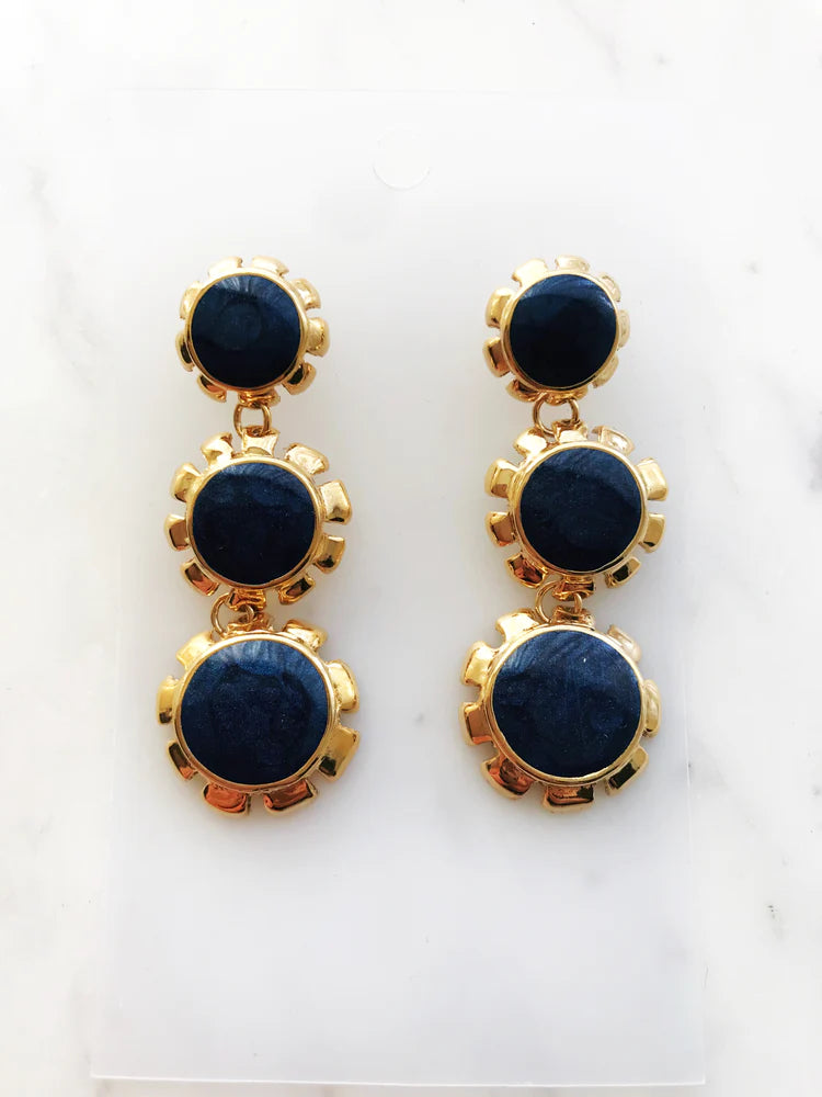 Retro Enamel Earrings