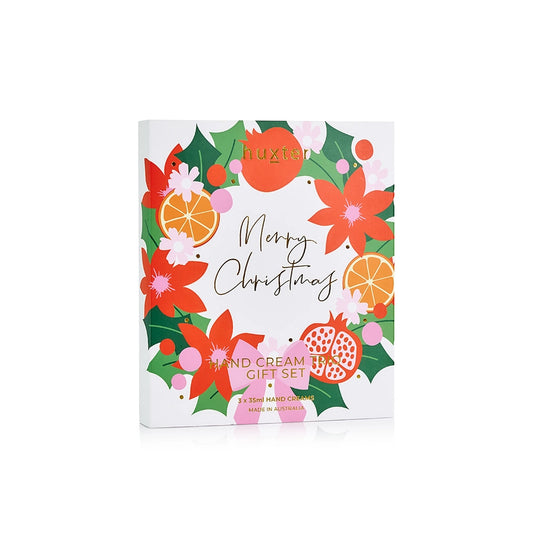 Hand Cream Trio Gift Set - Xmas Flowers Collection