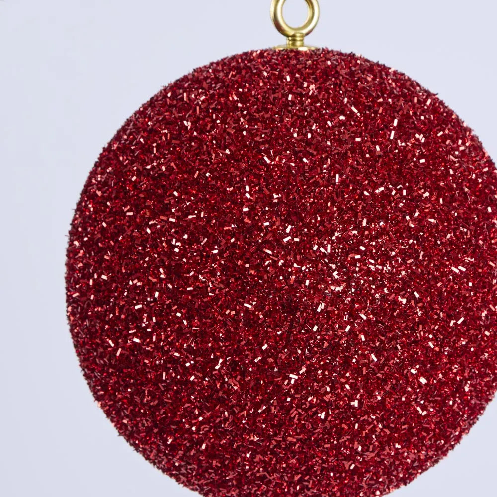 Tinsel Baugle Red - Set of 3