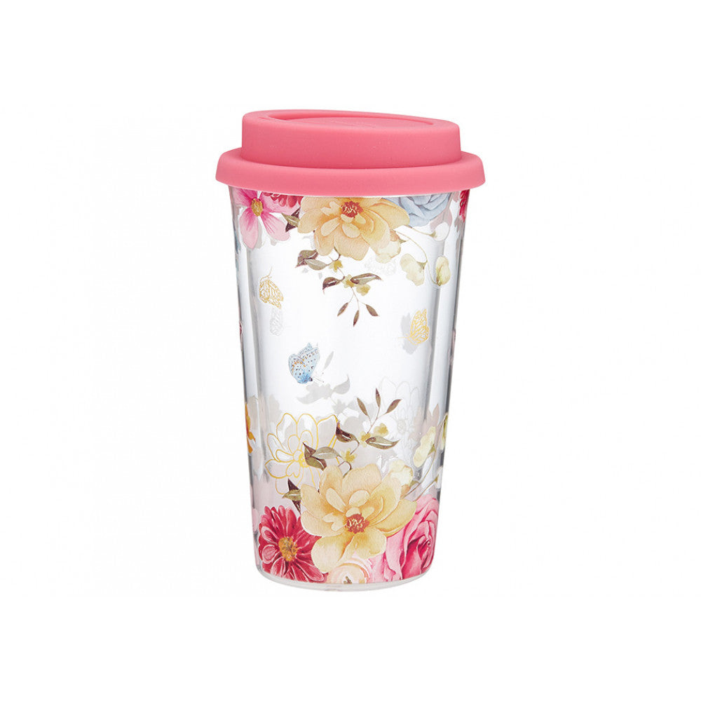 Double Walled Glass Travel Mug 200ml