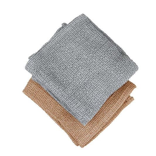 Chambray Waffle Tea Towel Pack Set of 2