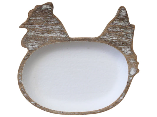 Wooden Hen Dish