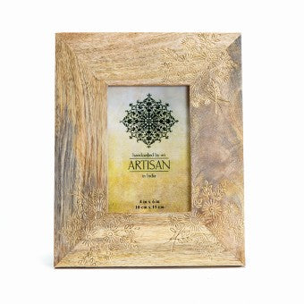 Gold Foil Mangowood Photo Frame 4 x 6
