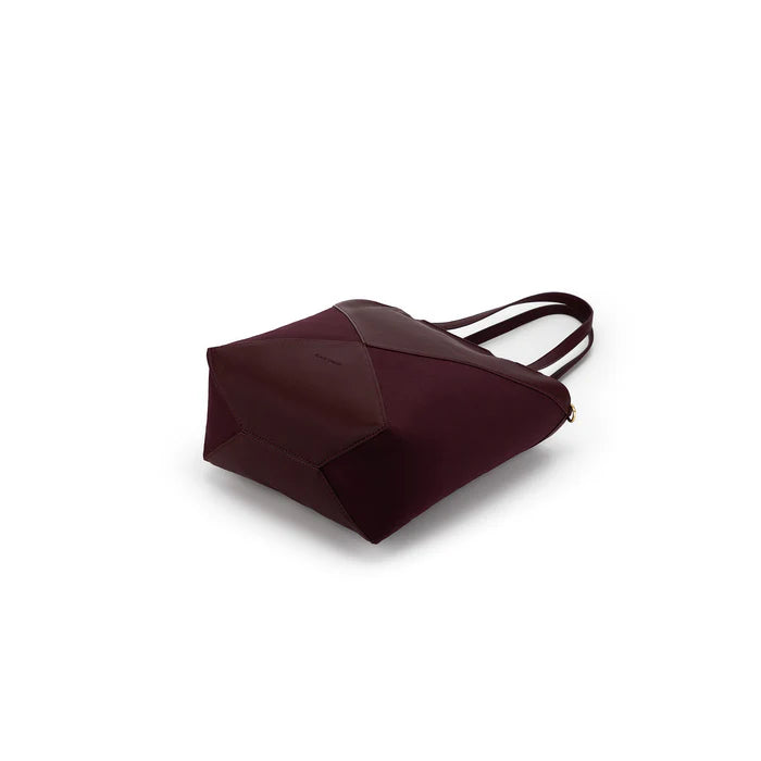 Renee Burgundy 3 piece Suedette Handbag