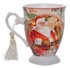 Vintage Santa Tassled Mug