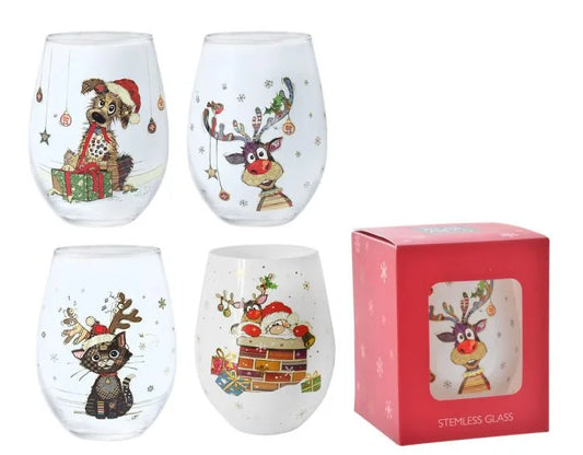 Bug Art Christmas Kooks Glasses - Various