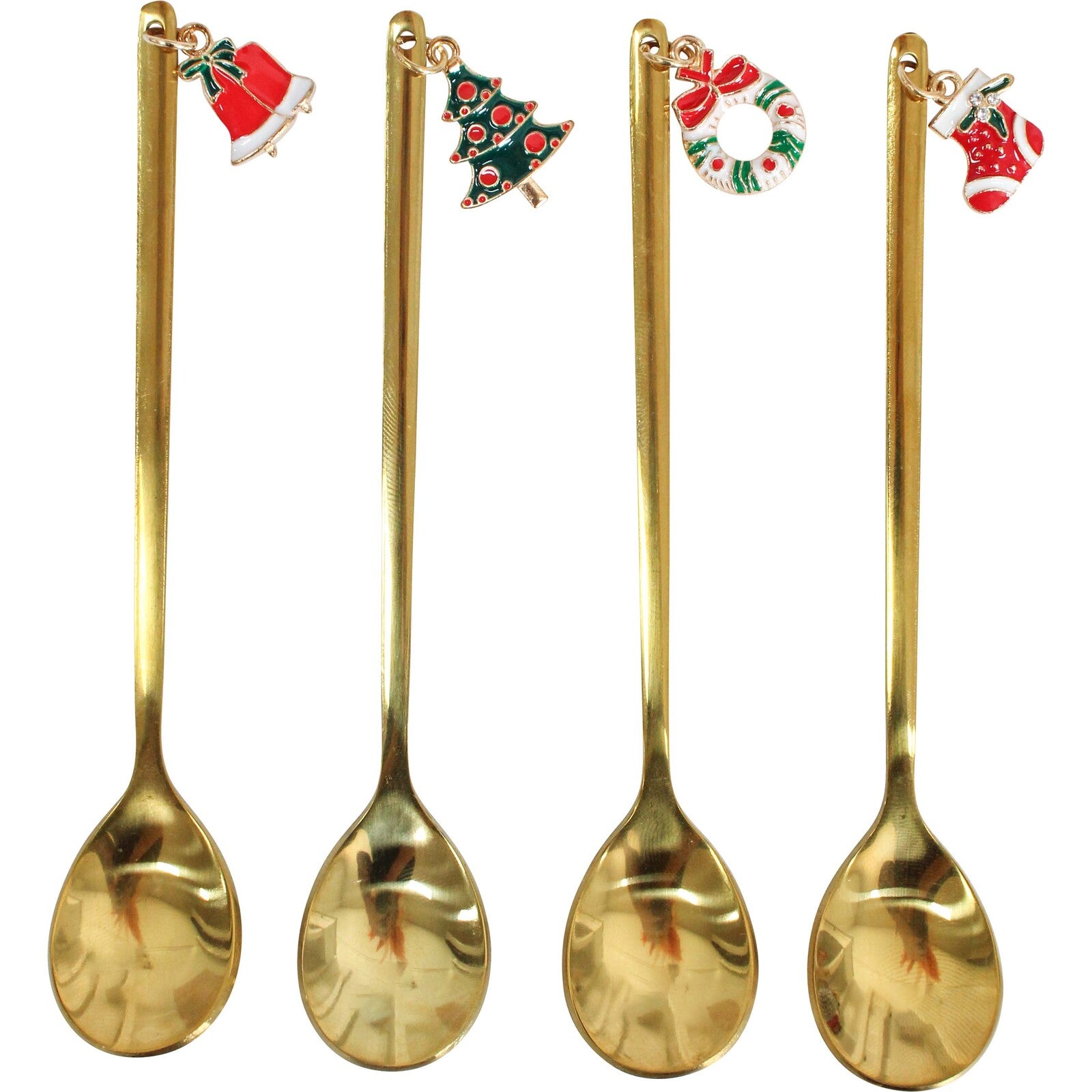 Christmas Charm Teaspoons - Set of 4