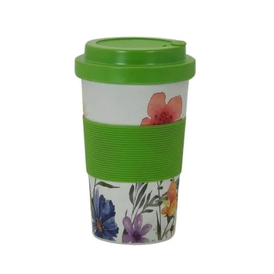 Bamboo Travel Mug Wild Flowers
