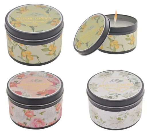 Botanic Garden Tin Candle - Various