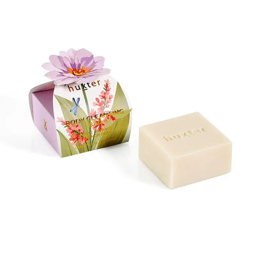 Body Cleansing Bar Gift Box - Mauve Flower