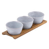 Artisan Blue 4pc Bowl &amp; Tray Set