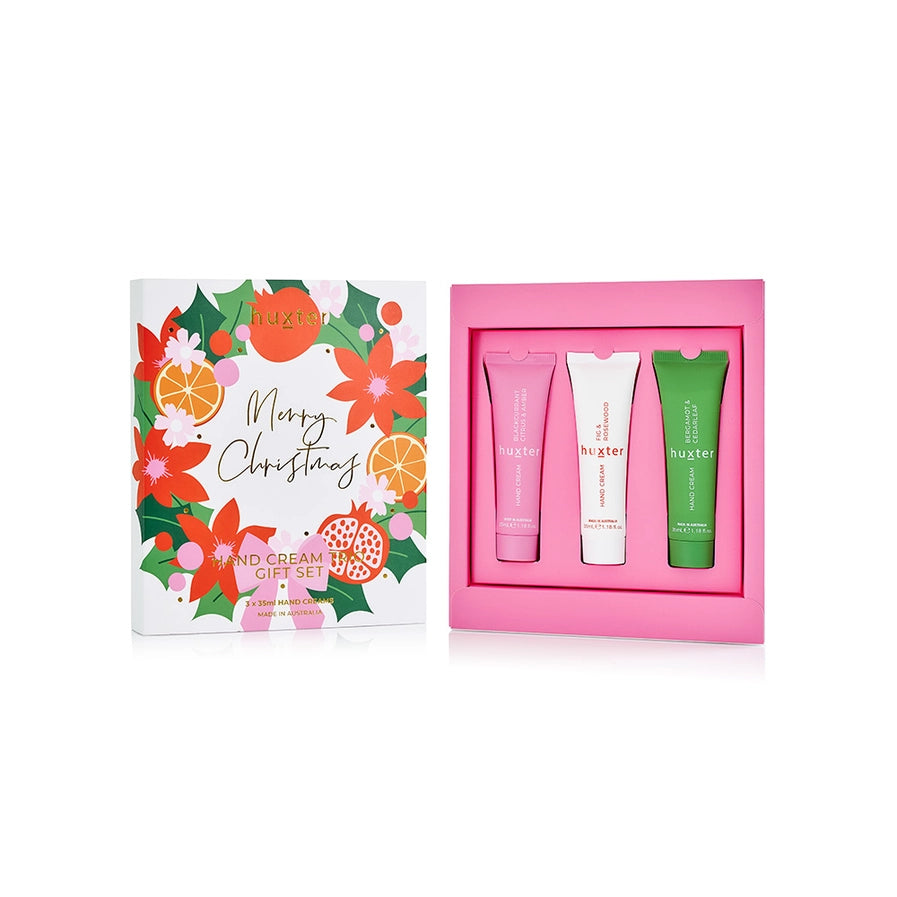 Hand Cream Trio Gift Set - Xmas Flowers Collection