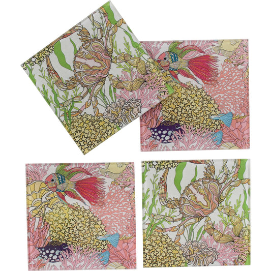 Glass Coaster - Reef Crab