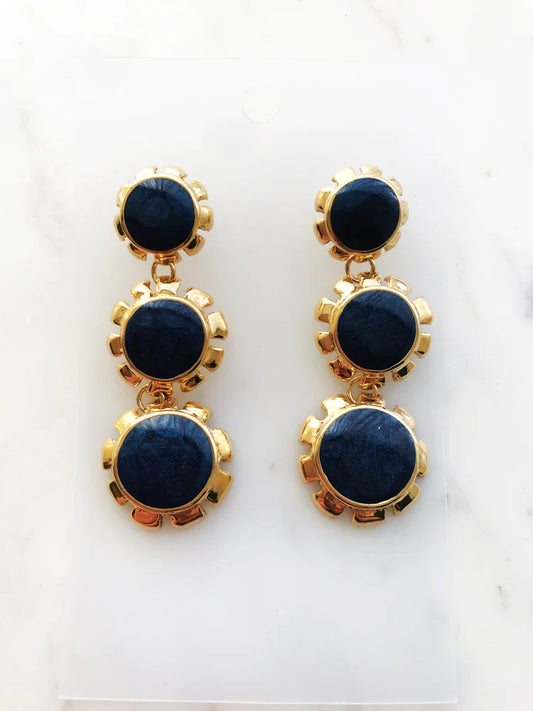 Retro Enamel Earrings