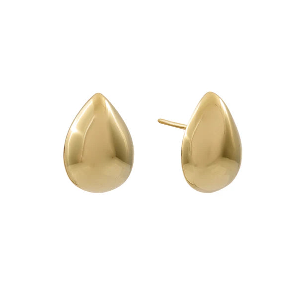 Gold Plated Sterling Silver Teap Drop Stud Earrngs