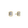 Baguette Cut Stud Earrings