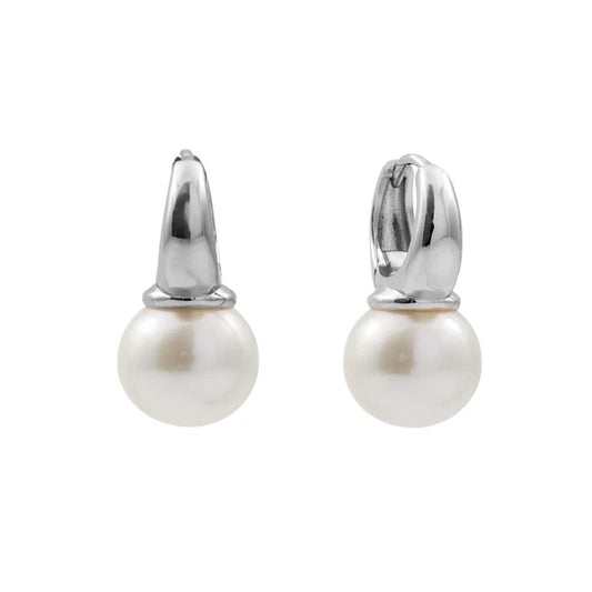 Hoop with Freshwater Pearl Earrings