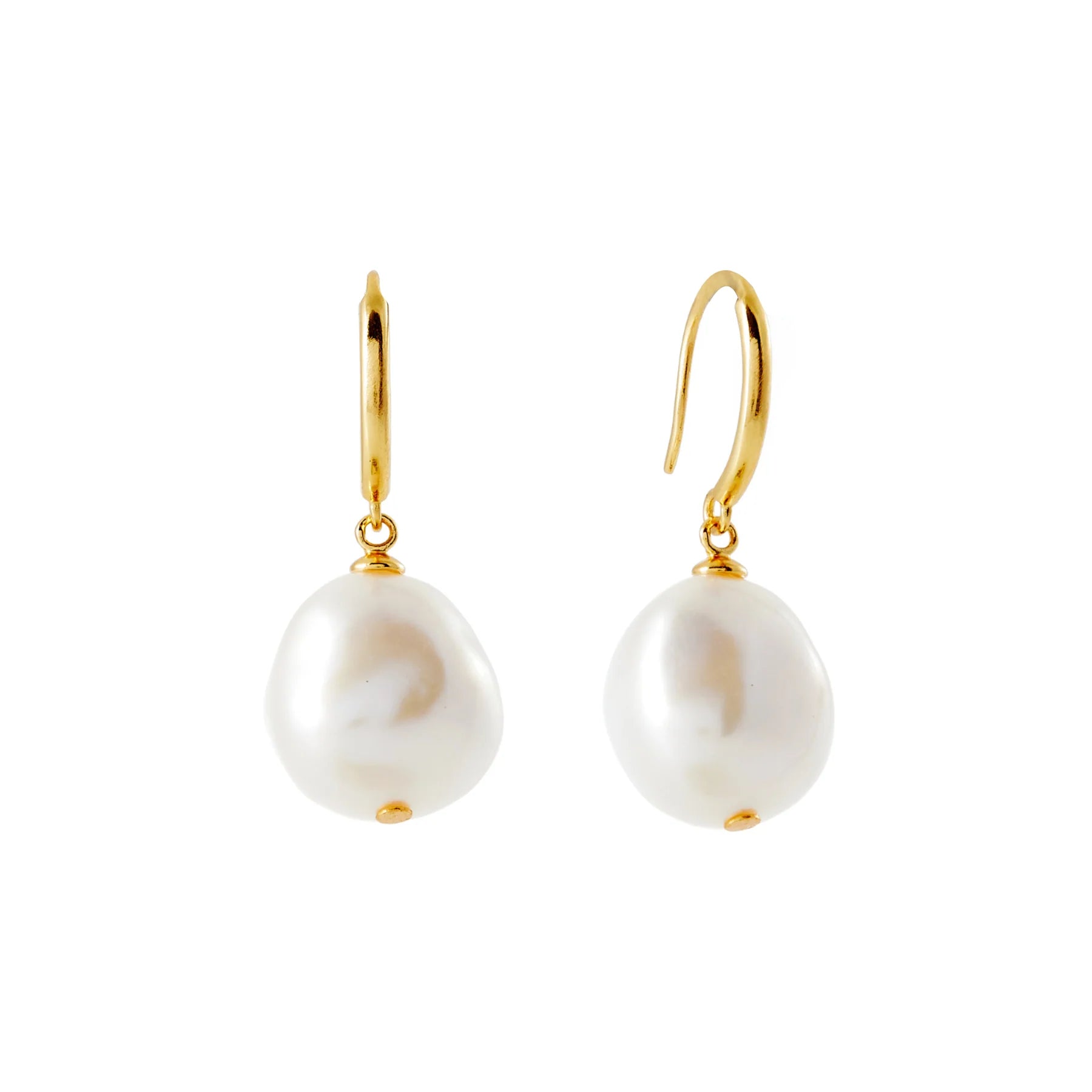 Freshwater Pearl Hook Drop Earrings