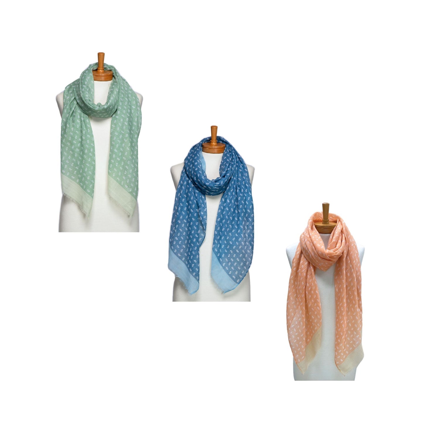 Little Paisley Monogram Scarf - various