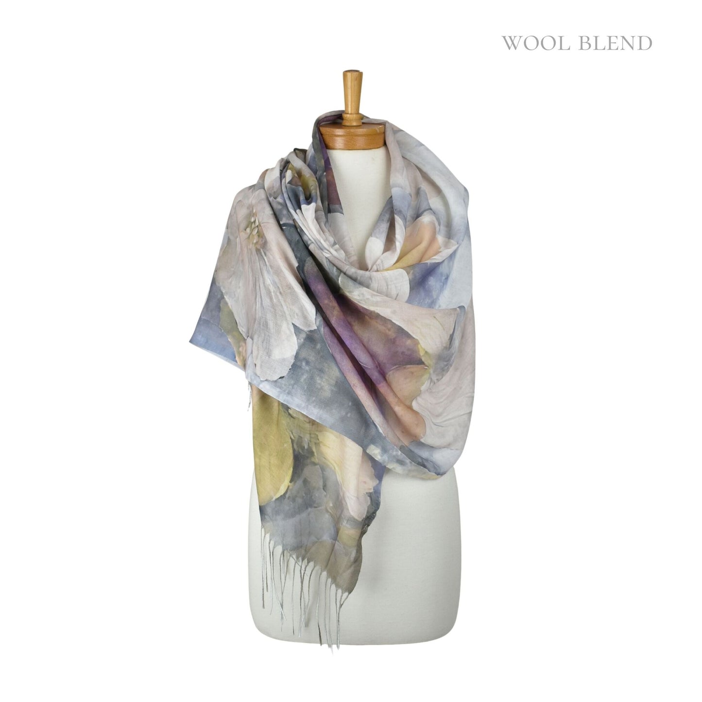 Gardenia Watercolour Scarf