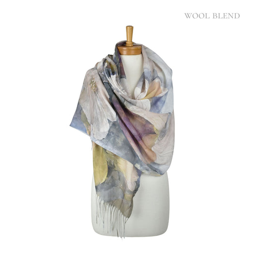 Gardenia Watercolour Scarf