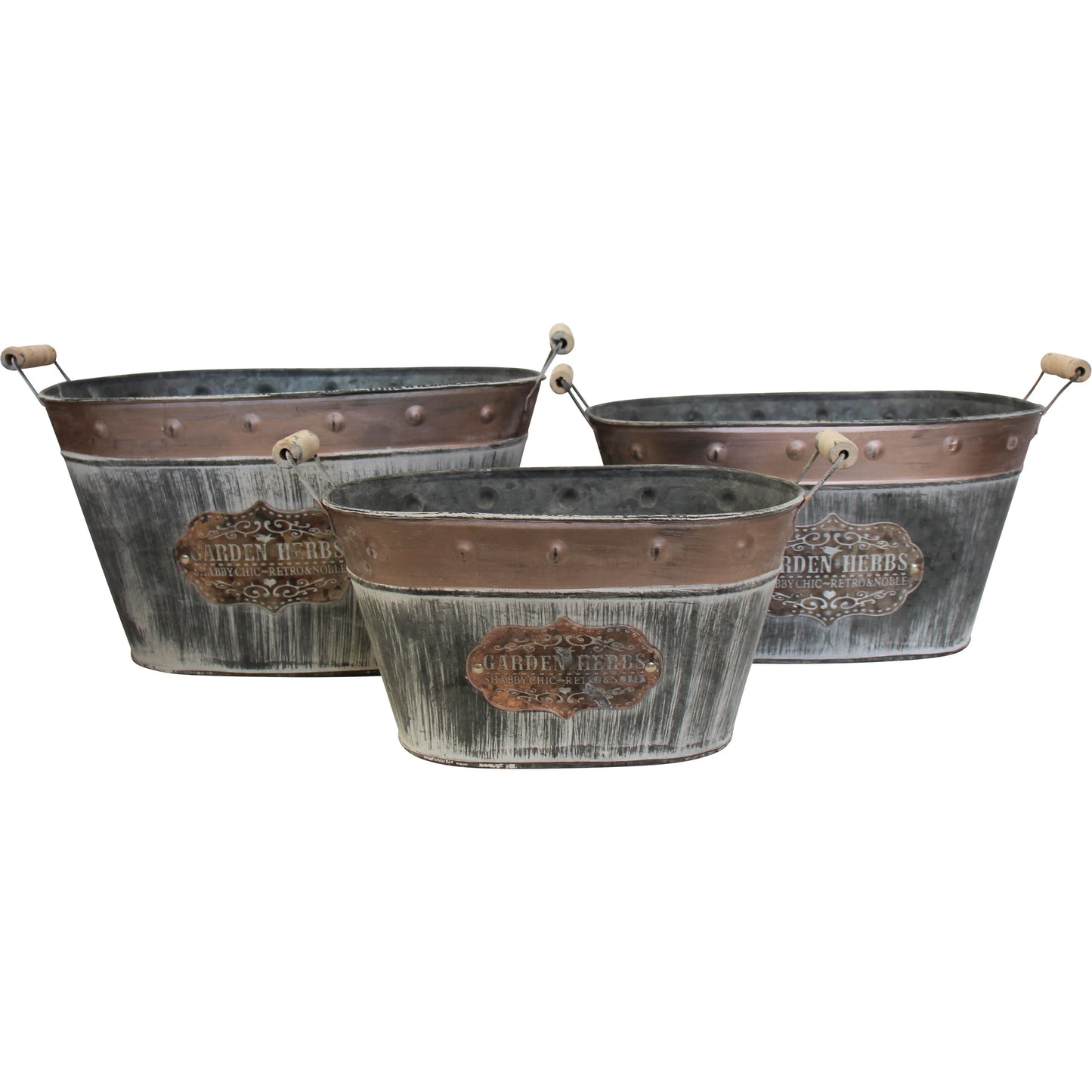 Herb Planters Oval Set of 3