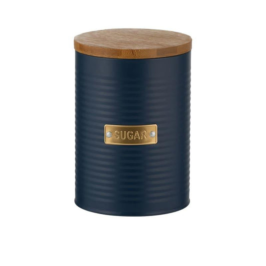 Navy Canisters - Tea  / Coffee / Sugar
