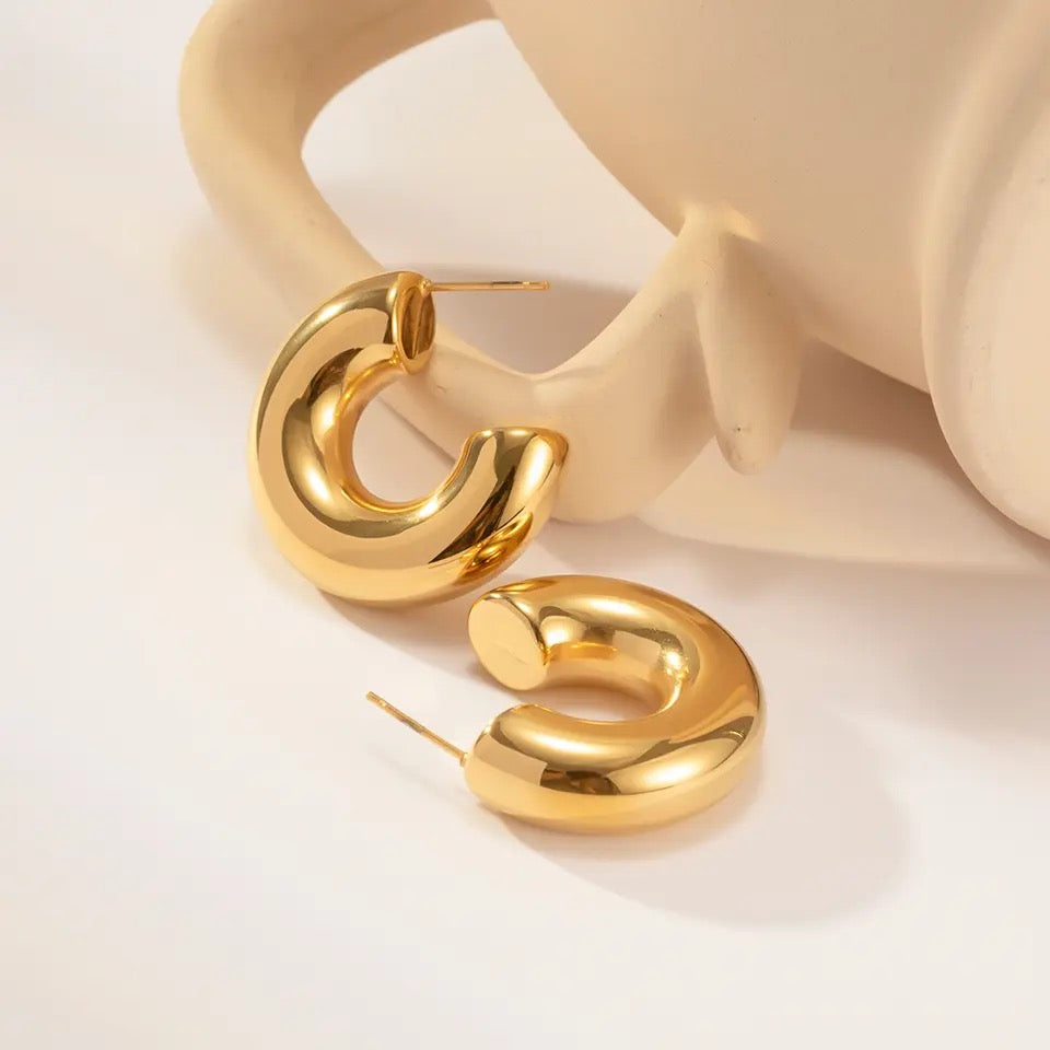 Margo Chunky Hoop Earrings