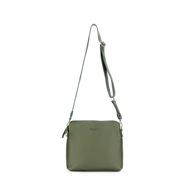 Paige Dark Forest Green Crossbody Bag - Lilly Jane