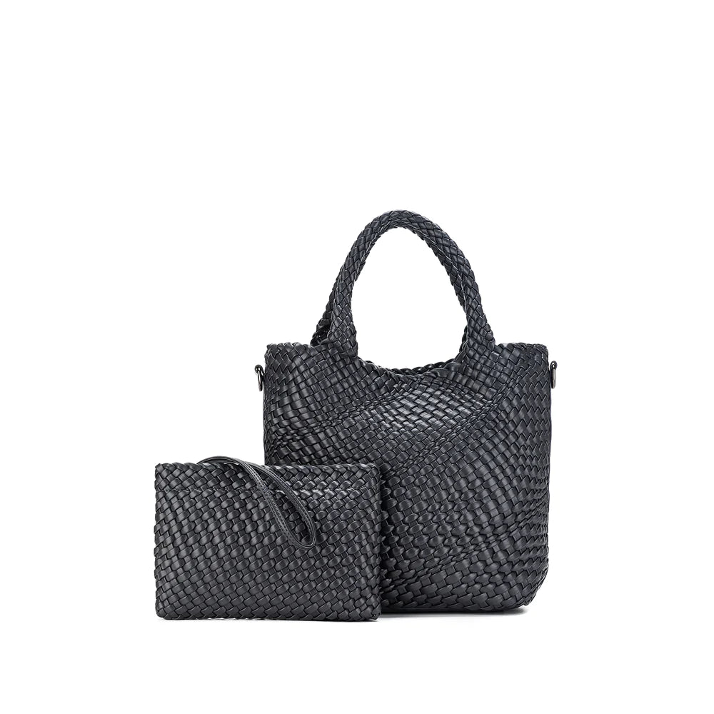 Amali Dark Grey 2 Piece Handbag Set