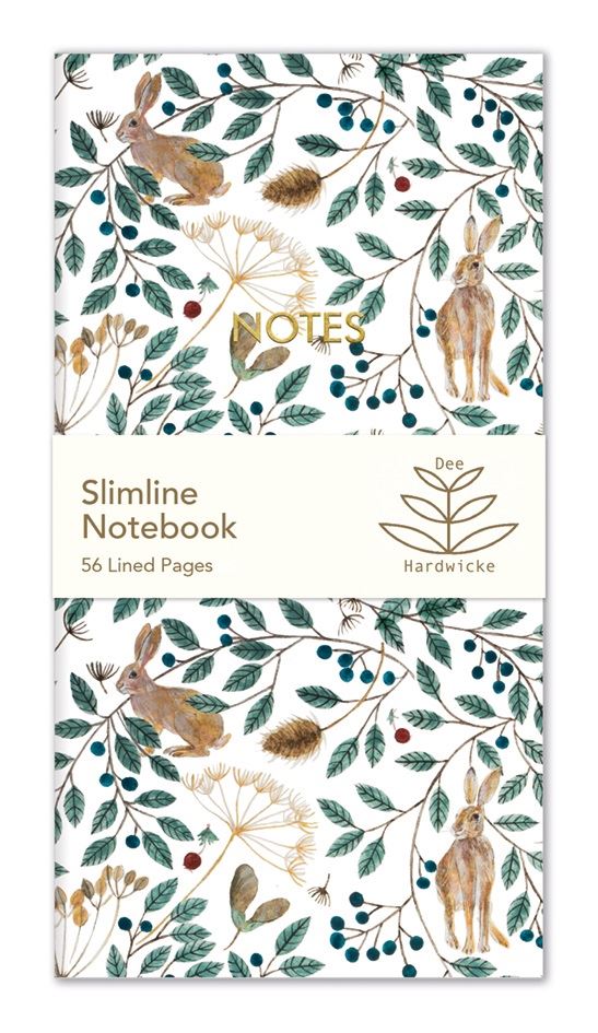 Slim Notebook - Hare and Berries