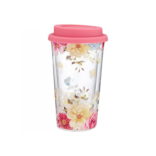 Double Walled Glass Travel Mug 200ml