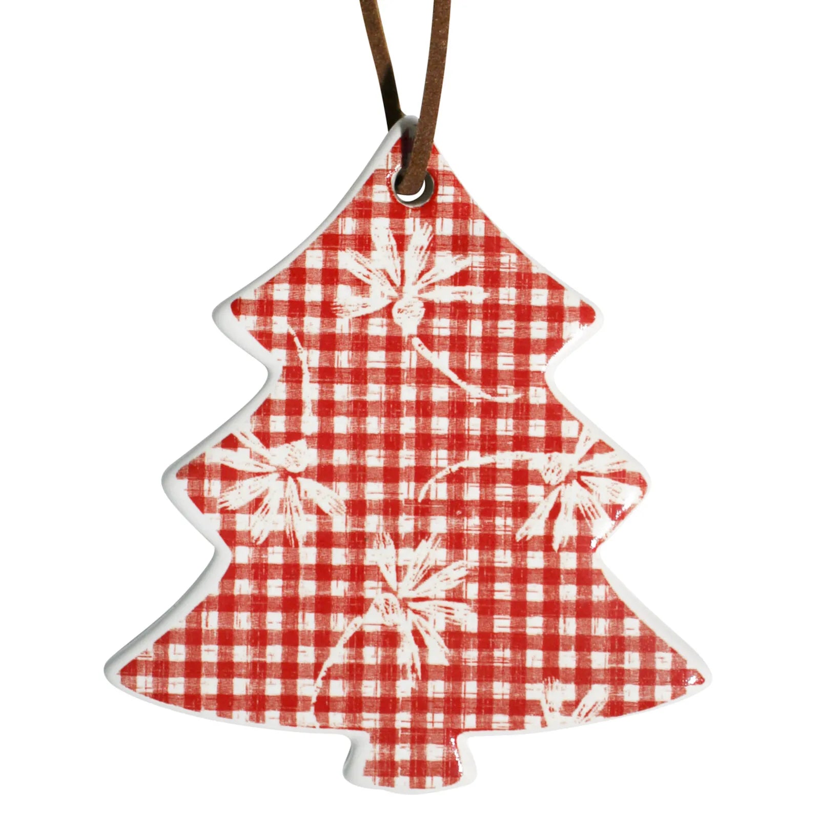 Hanging Tree Red Check Ornament