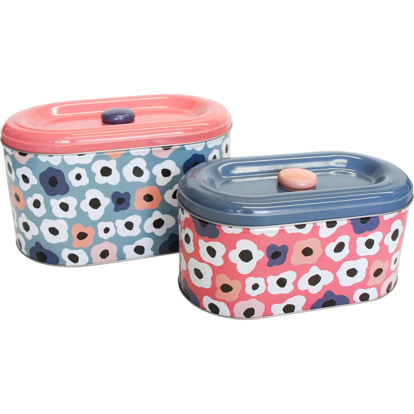 Retro Daisy Set of 2 Tins