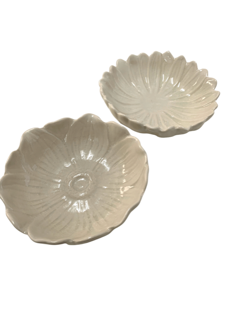 Salt & Olive Oil Leaf Dishes - Set of 2