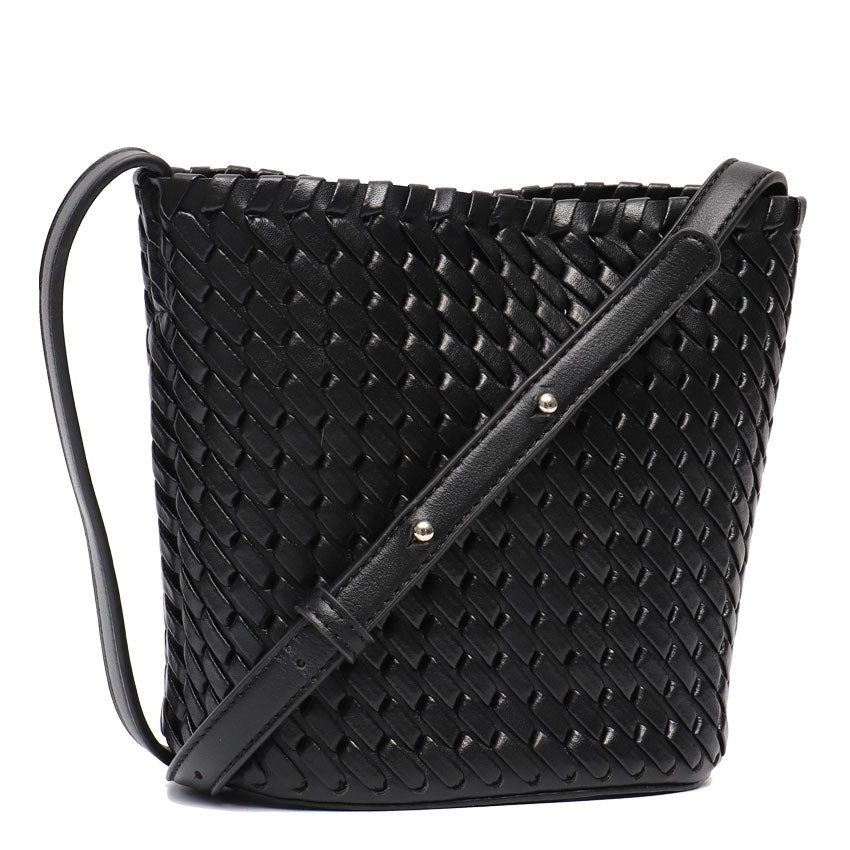 Black Vegan Leather Handbag