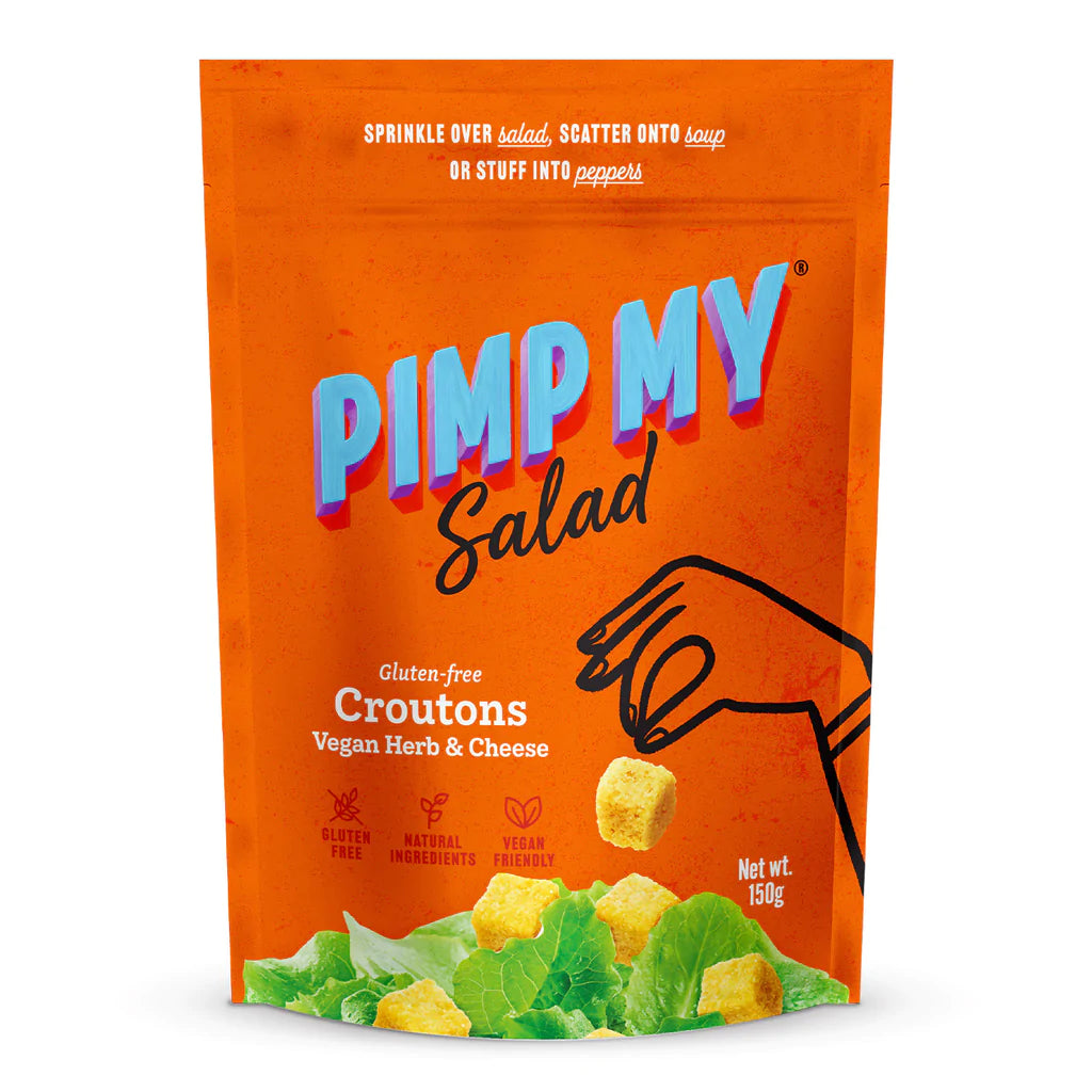Pimp My Salad Gluten Free Croutons Vegan Herb & Cheese