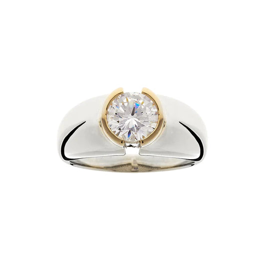 Two Tone Gold & Silver Ring