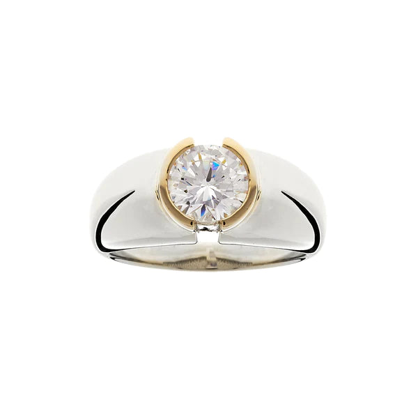 Two Tone Gold & Silver Ring