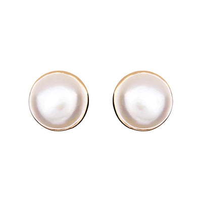 Pearl Studs in Gold Setting