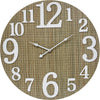 Wall Clock - Bamboo Weave