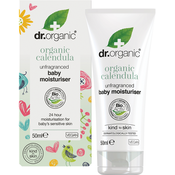 Dr Organic Unfragranced Baby Moisturiser Organic Calendula