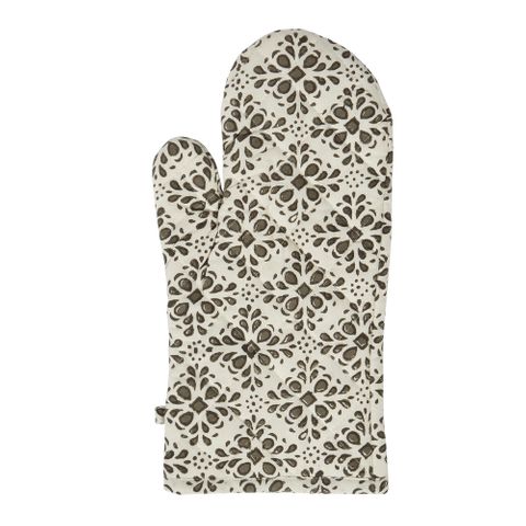 Single Cotton Oven Glove - Cyra Lace Print