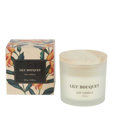 Lily and Peony Bouquet Soy Candle