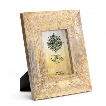 Gold Foil Mangowood Photo Frame 4 x 6