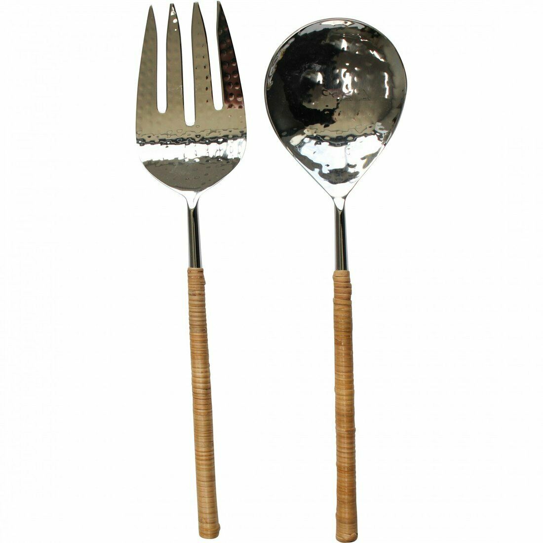 Rattan Handled Salad Servers